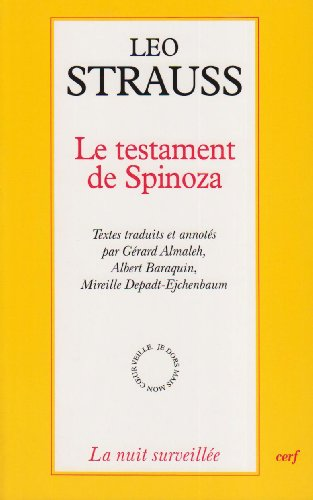 Le testament de Spinoza