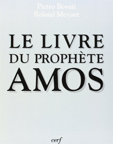 Le livre du prophète Amos