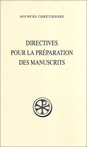 Directives pour la préparation des manuscrits