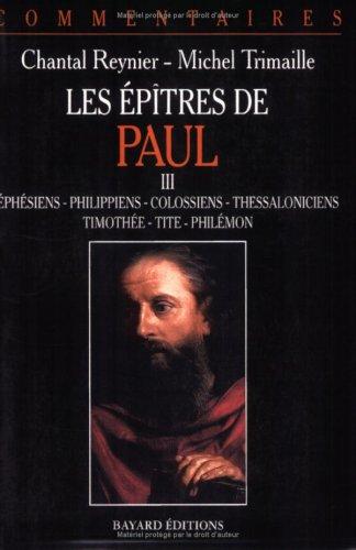 Les Epîtres de Paul, III