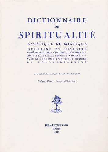 Dictionnaire de spiritualité ascétique et mystique, tome 16