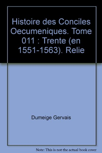 Histoire des conciles oecumeniques, tome 11