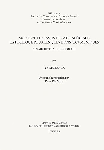 Mgr. J. Willebrands et la conférence catholique pour les questions oecuméniques